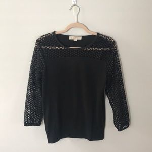 Loft Dot Lace Sweater